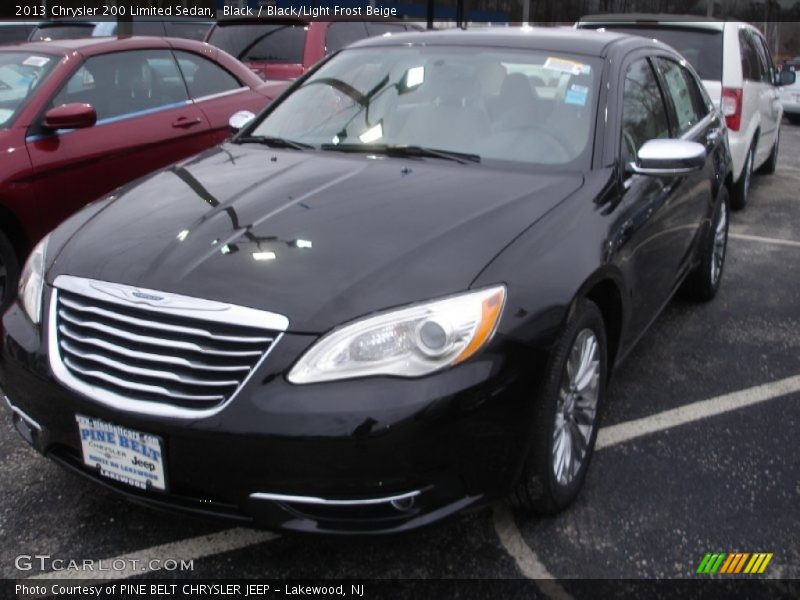 Black / Black/Light Frost Beige 2013 Chrysler 200 Limited Sedan