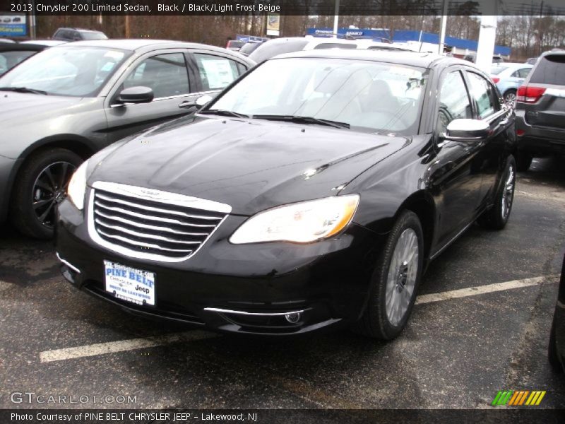 Black / Black/Light Frost Beige 2013 Chrysler 200 Limited Sedan