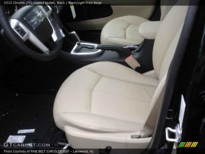 Black / Black/Light Frost Beige 2013 Chrysler 200 Limited Sedan
