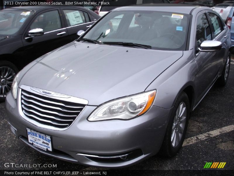 Billet Silver Metallic / Black 2013 Chrysler 200 Limited Sedan