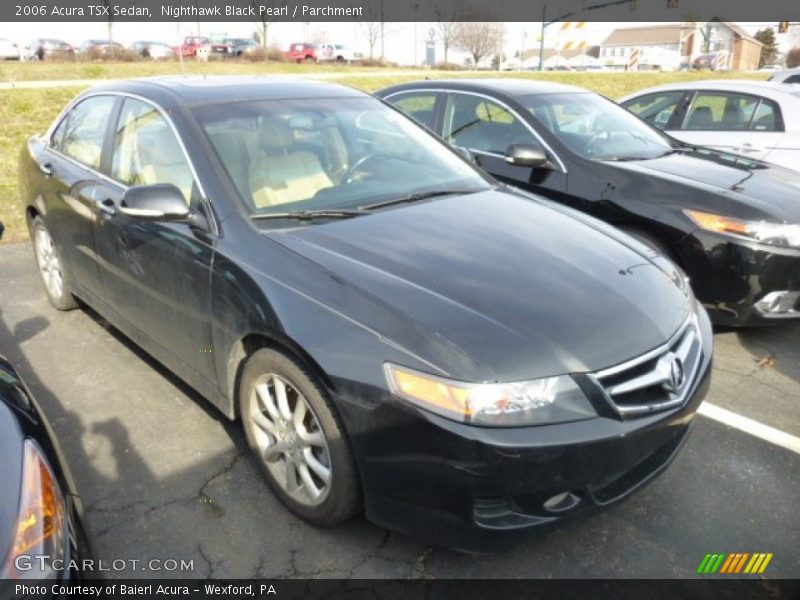 Nighthawk Black Pearl / Parchment 2006 Acura TSX Sedan