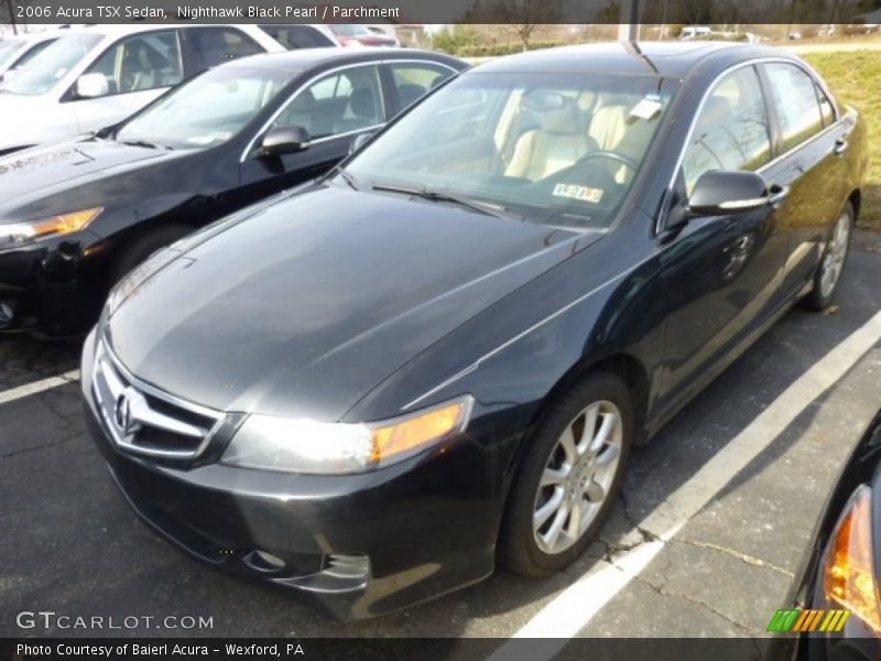 Nighthawk Black Pearl / Parchment 2006 Acura TSX Sedan