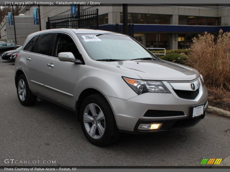 Palladium Metallic / Ebony 2011 Acura MDX Technology