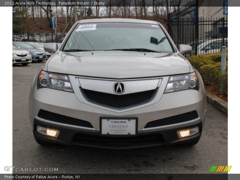 Palladium Metallic / Ebony 2011 Acura MDX Technology