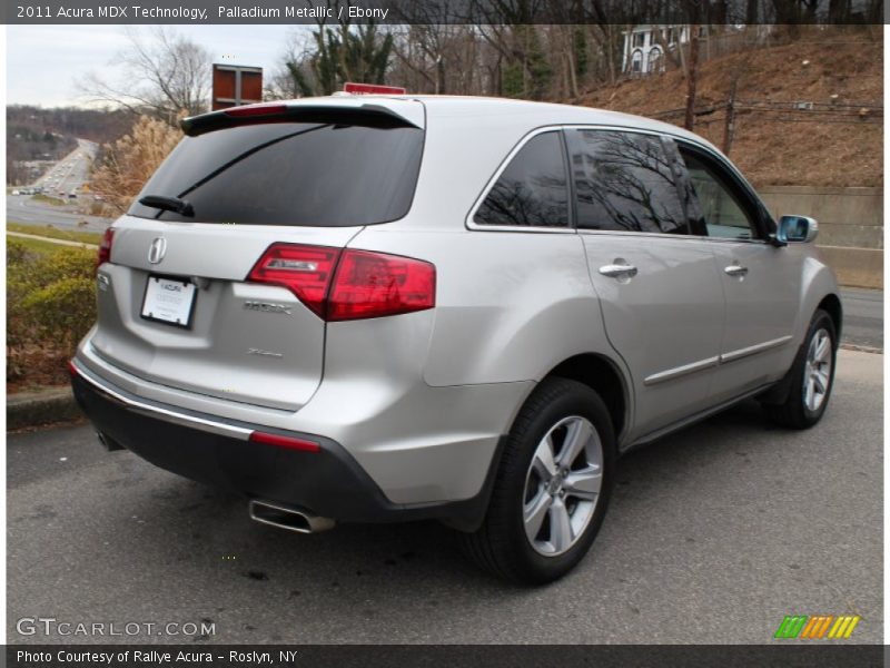 Palladium Metallic / Ebony 2011 Acura MDX Technology