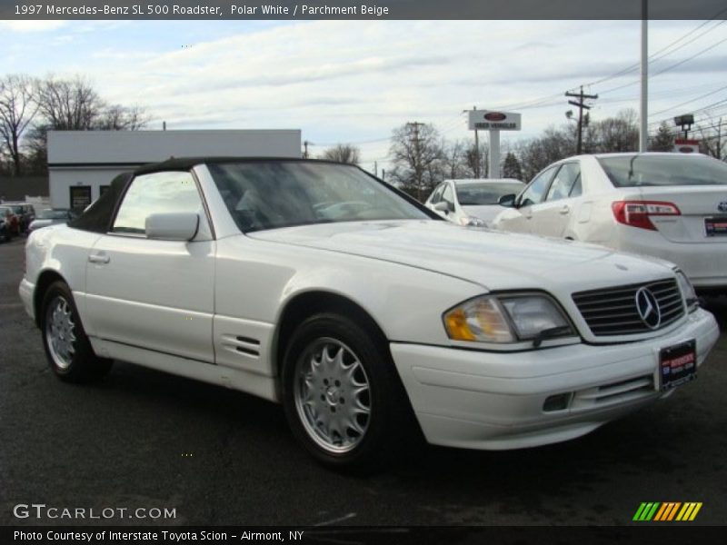 Polar White / Parchment Beige 1997 Mercedes-Benz SL 500 Roadster