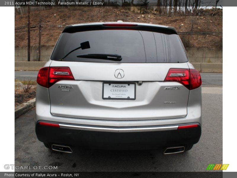Palladium Metallic / Ebony 2011 Acura MDX Technology