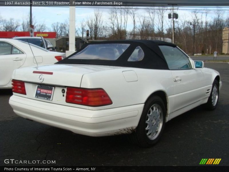 Polar White / Parchment Beige 1997 Mercedes-Benz SL 500 Roadster