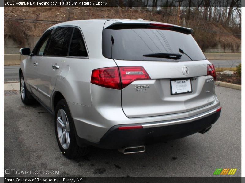 Palladium Metallic / Ebony 2011 Acura MDX Technology