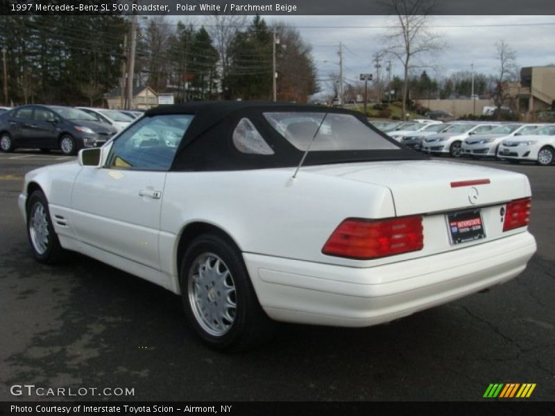 Polar White / Parchment Beige 1997 Mercedes-Benz SL 500 Roadster