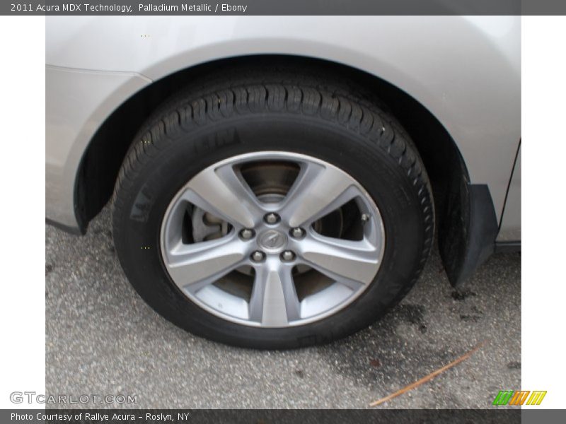 Palladium Metallic / Ebony 2011 Acura MDX Technology