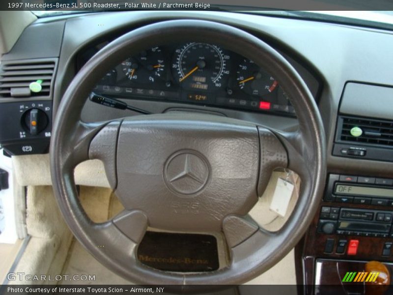Polar White / Parchment Beige 1997 Mercedes-Benz SL 500 Roadster
