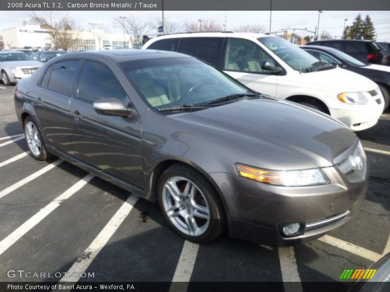 Carbon Bronze Metallic / Taupe 2008 Acura TL 3.2