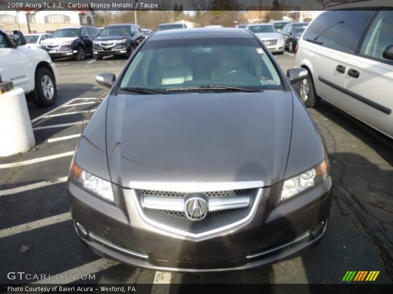 Carbon Bronze Metallic / Taupe 2008 Acura TL 3.2