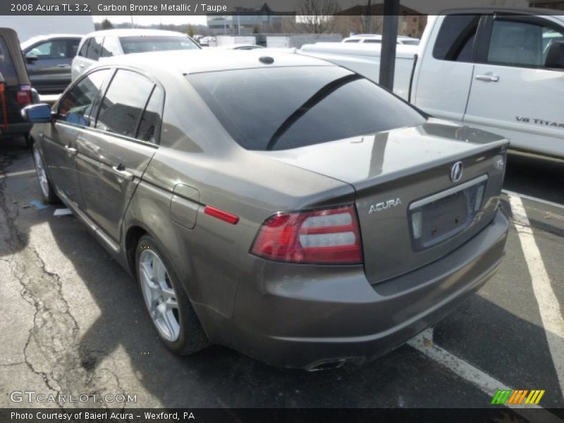 Carbon Bronze Metallic / Taupe 2008 Acura TL 3.2