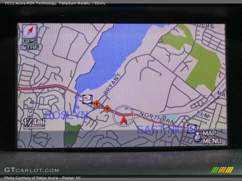 Palladium Metallic / Ebony 2011 Acura MDX Technology