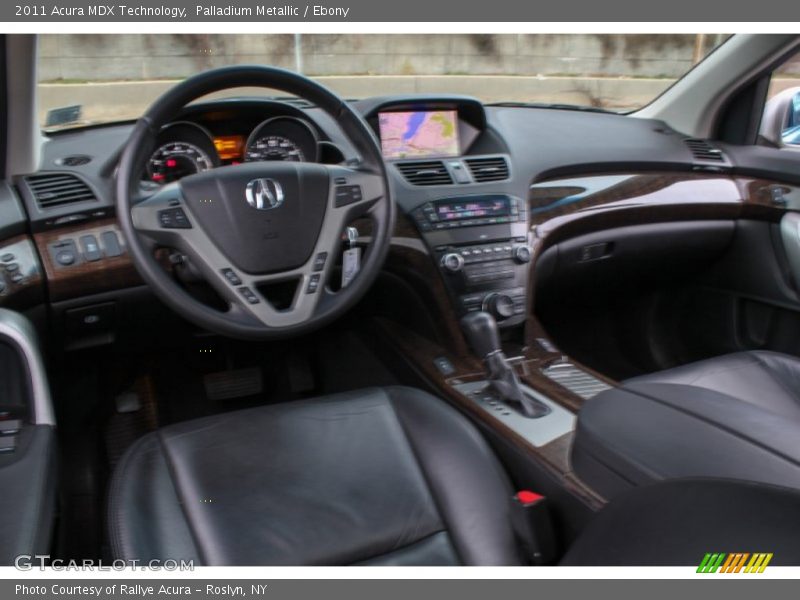 Palladium Metallic / Ebony 2011 Acura MDX Technology