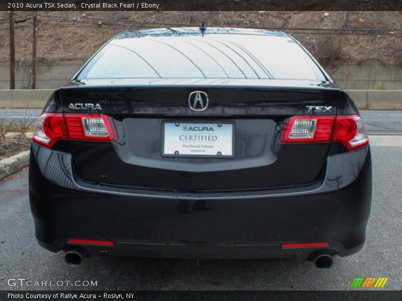 Crystal Black Pearl / Ebony 2010 Acura TSX Sedan