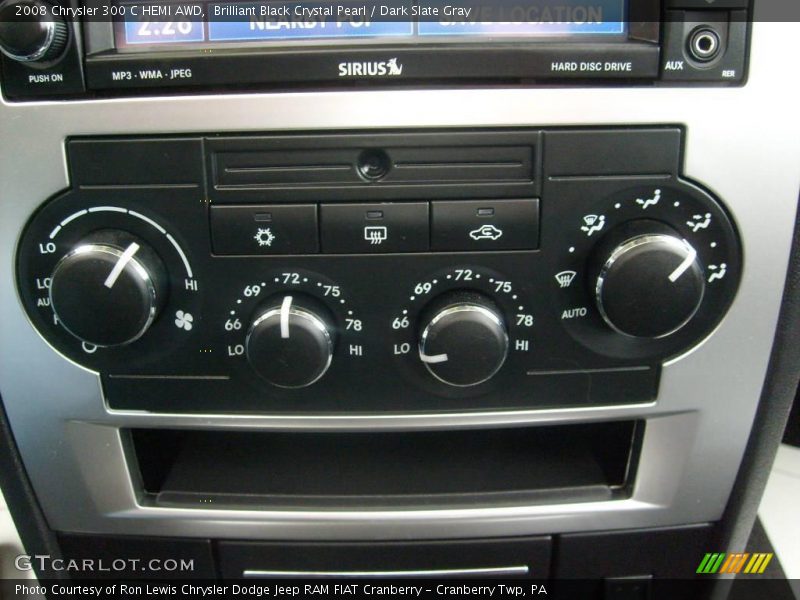 Brilliant Black Crystal Pearl / Dark Slate Gray 2008 Chrysler 300 C HEMI AWD
