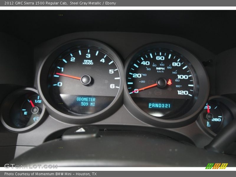 Steel Gray Metallic / Ebony 2012 GMC Sierra 1500 Regular Cab