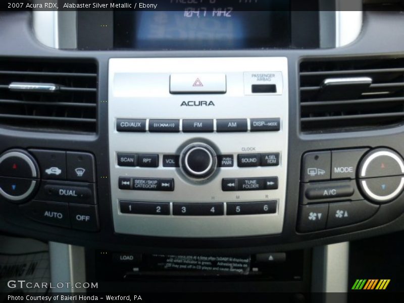 Alabaster Silver Metallic / Ebony 2007 Acura RDX