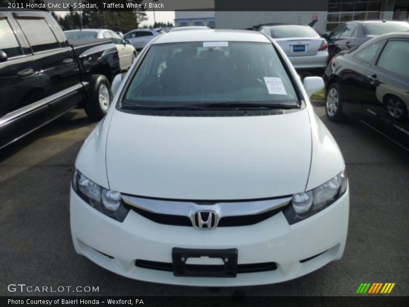 Taffeta White / Black 2011 Honda Civic LX-S Sedan
