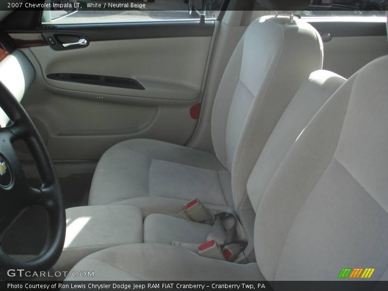 White / Neutral Beige 2007 Chevrolet Impala LT
