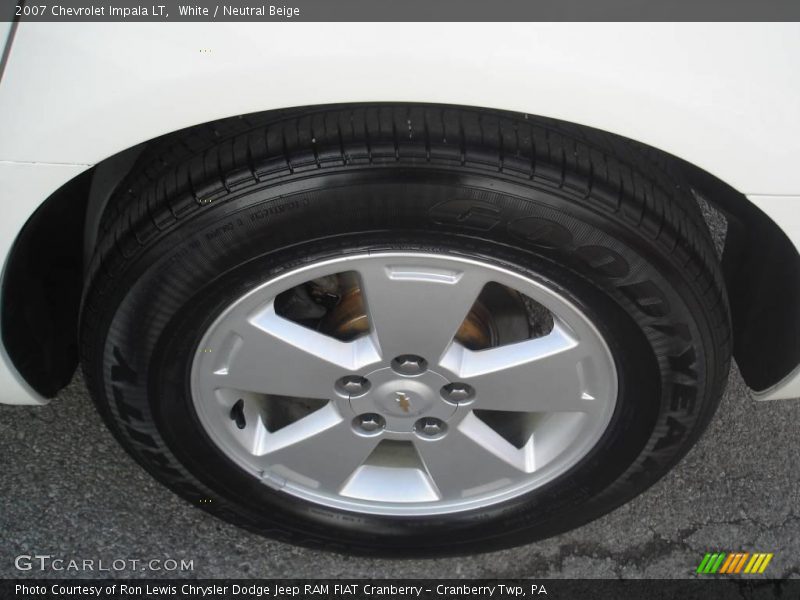 White / Neutral Beige 2007 Chevrolet Impala LT