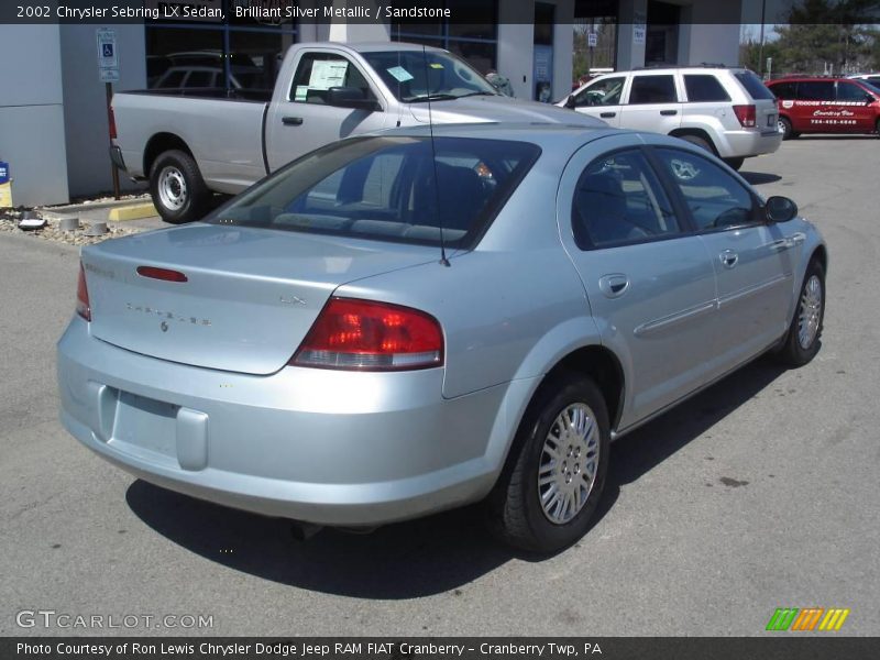 Brilliant Silver Metallic / Sandstone 2002 Chrysler Sebring LX Sedan
