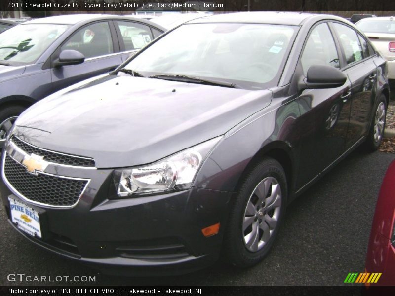 Cyber Gray Metallic / Jet Black/Medium Titanium 2013 Chevrolet Cruze LS