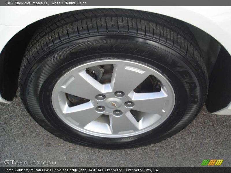 White / Neutral Beige 2007 Chevrolet Impala LT