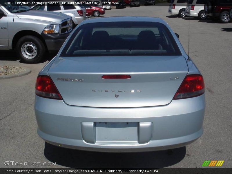 Brilliant Silver Metallic / Sandstone 2002 Chrysler Sebring LX Sedan