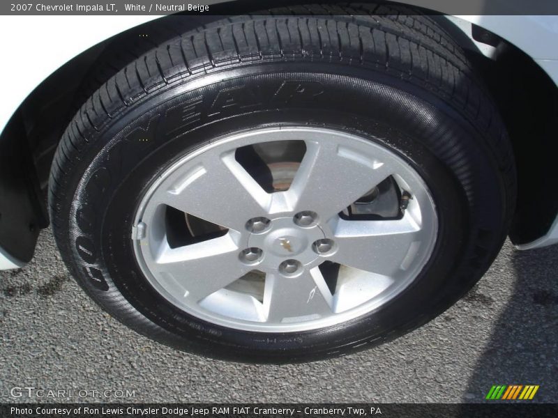 White / Neutral Beige 2007 Chevrolet Impala LT