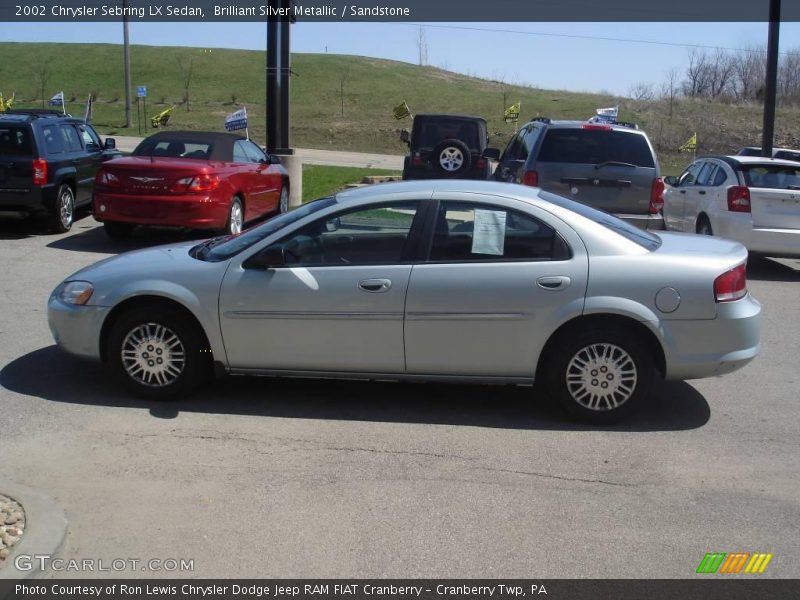 Brilliant Silver Metallic / Sandstone 2002 Chrysler Sebring LX Sedan