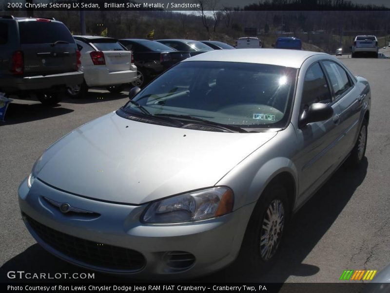 Brilliant Silver Metallic / Sandstone 2002 Chrysler Sebring LX Sedan