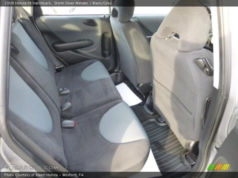 Storm Silver Metallic / Black/Grey 2008 Honda Fit Hatchback