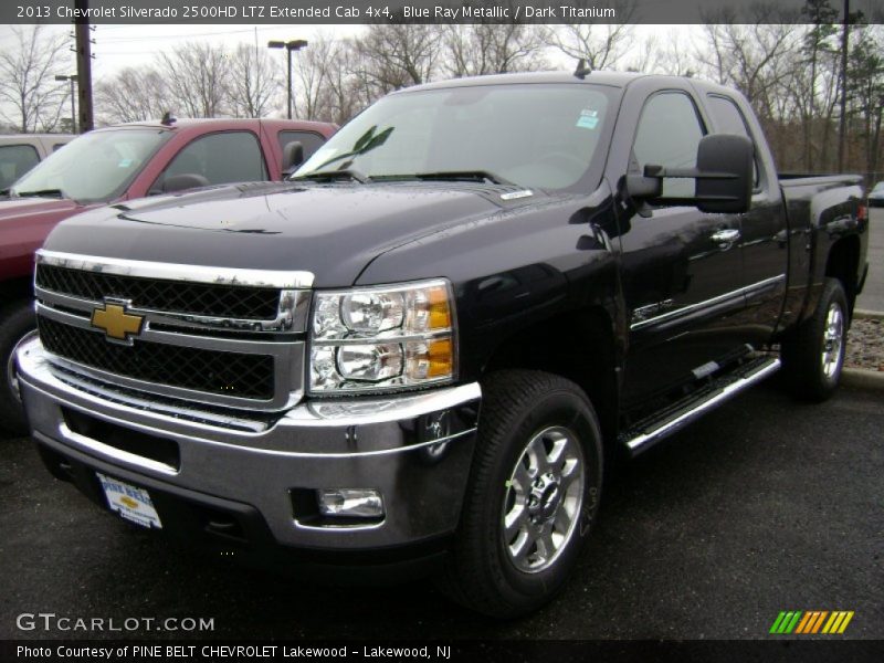 Blue Ray Metallic / Dark Titanium 2013 Chevrolet Silverado 2500HD LTZ Extended Cab 4x4