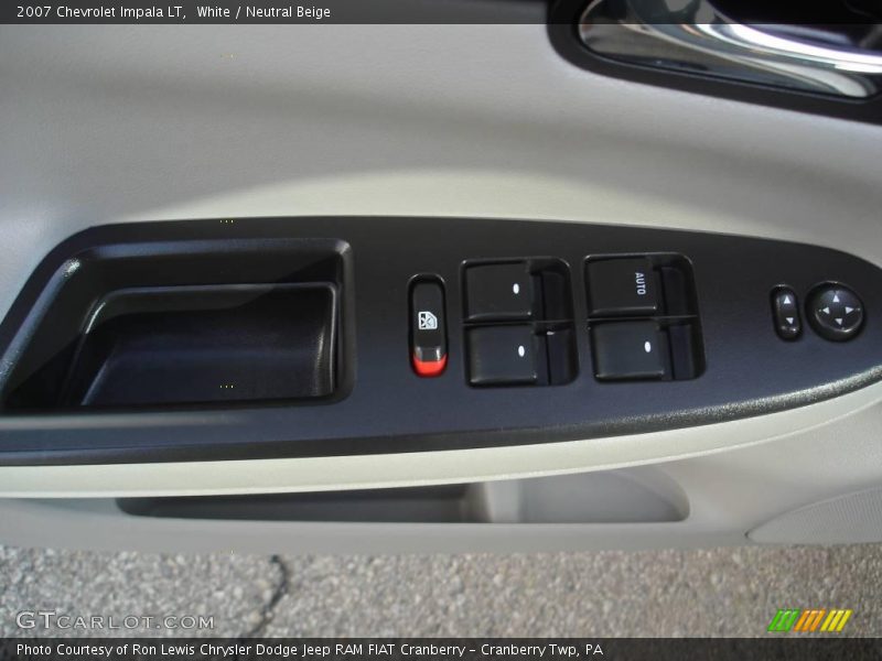 White / Neutral Beige 2007 Chevrolet Impala LT