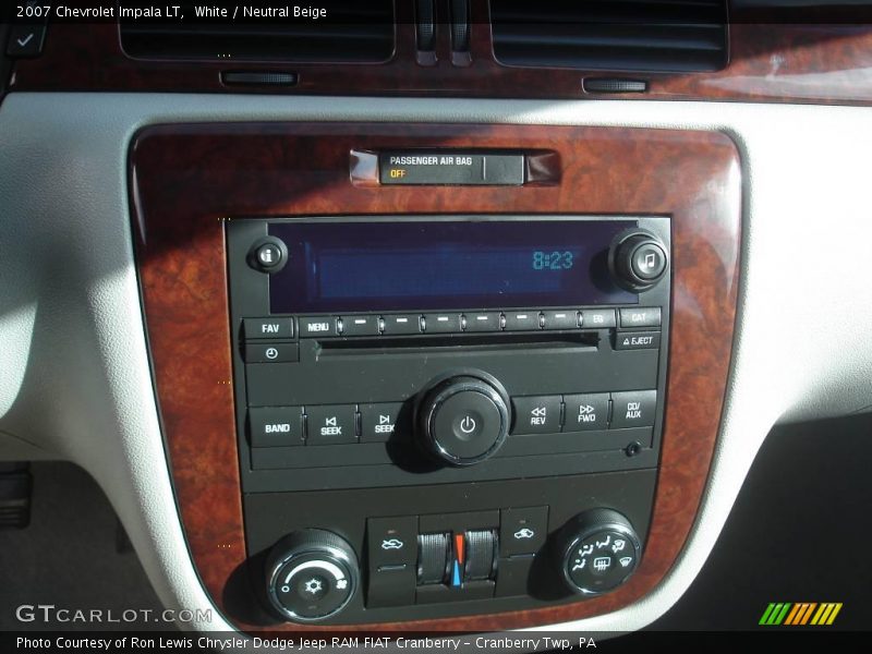 White / Neutral Beige 2007 Chevrolet Impala LT