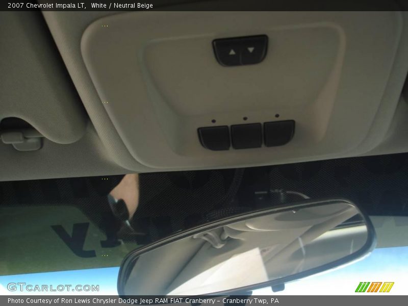 White / Neutral Beige 2007 Chevrolet Impala LT