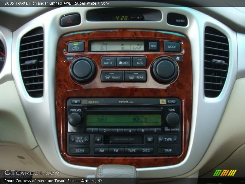 Controls of 2005 Highlander Limited 4WD