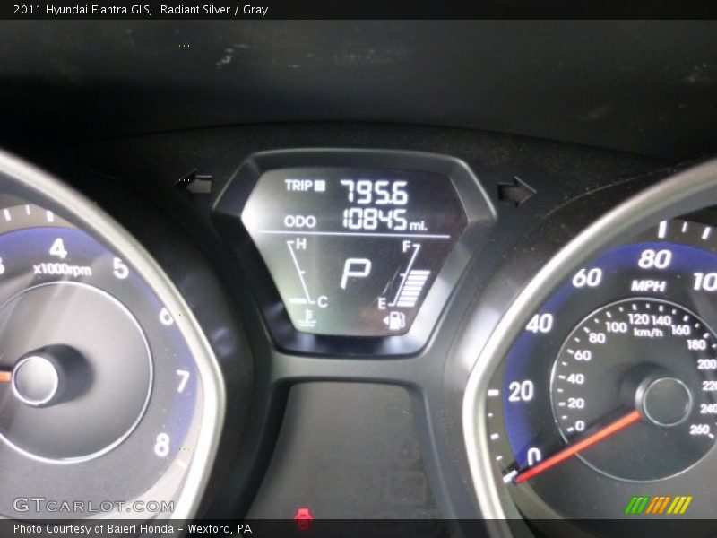 Radiant Silver / Gray 2011 Hyundai Elantra GLS