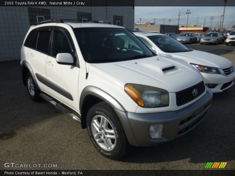 Natural White / Gray 2003 Toyota RAV4 4WD