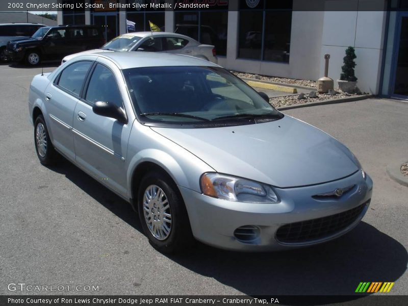 Brilliant Silver Metallic / Sandstone 2002 Chrysler Sebring LX Sedan