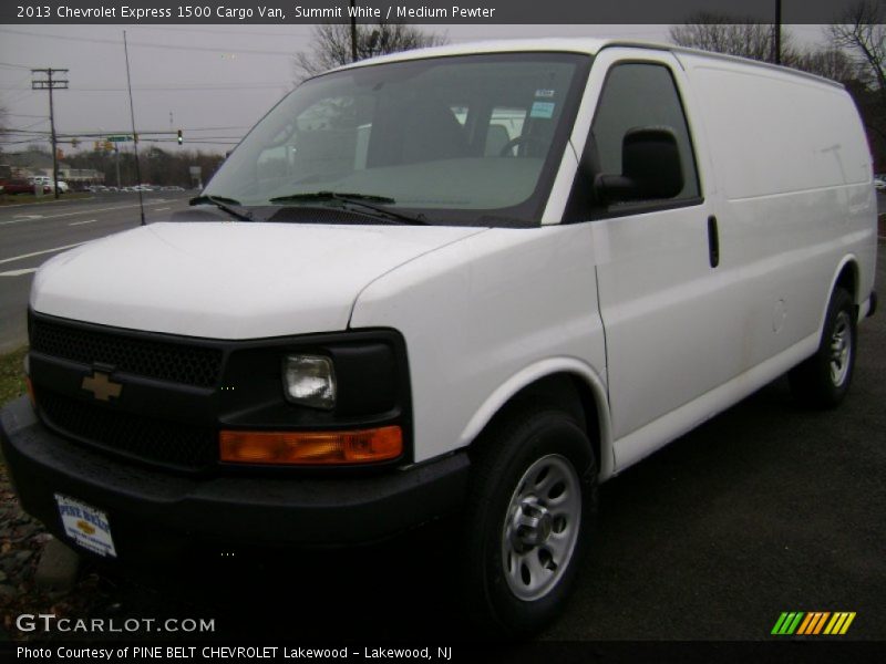 Summit White / Medium Pewter 2013 Chevrolet Express 1500 Cargo Van