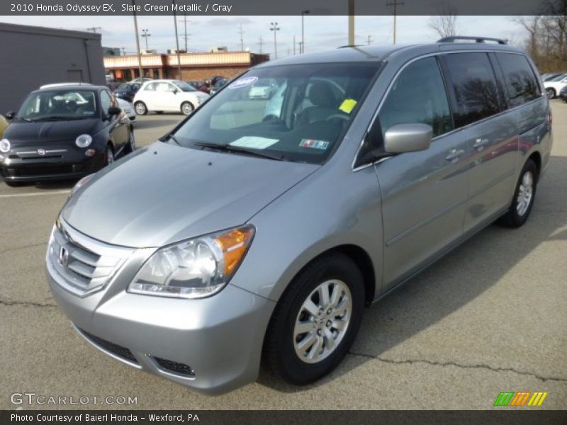 Slate Green Metallic / Gray 2010 Honda Odyssey EX