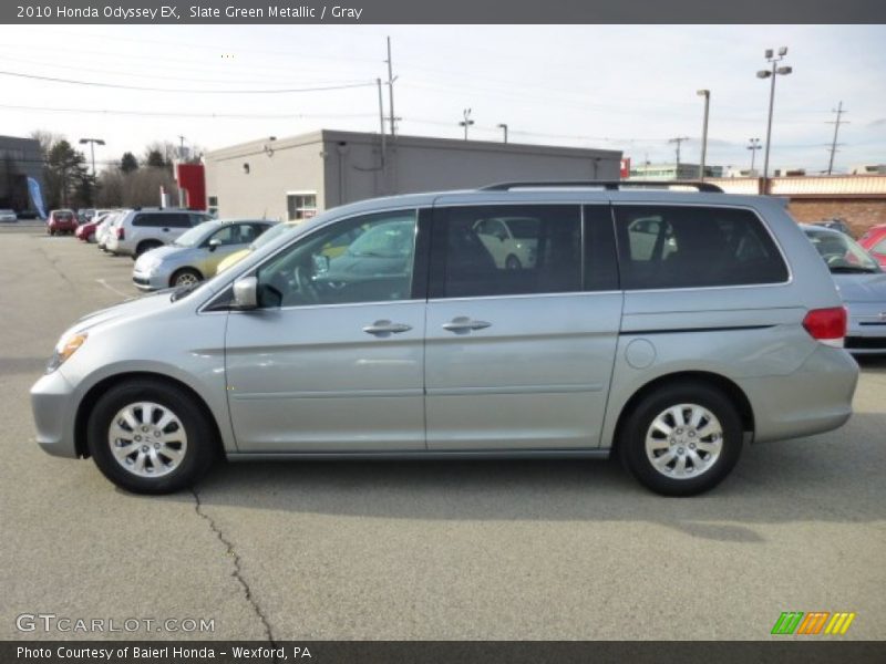Slate Green Metallic / Gray 2010 Honda Odyssey EX