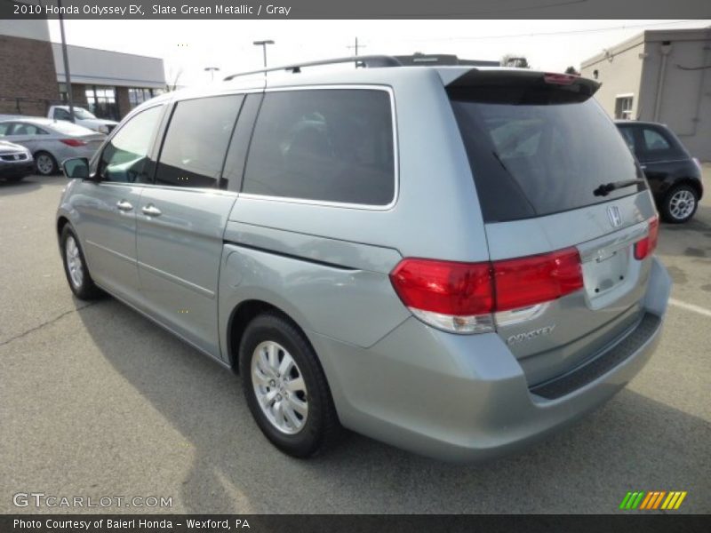 Slate Green Metallic / Gray 2010 Honda Odyssey EX