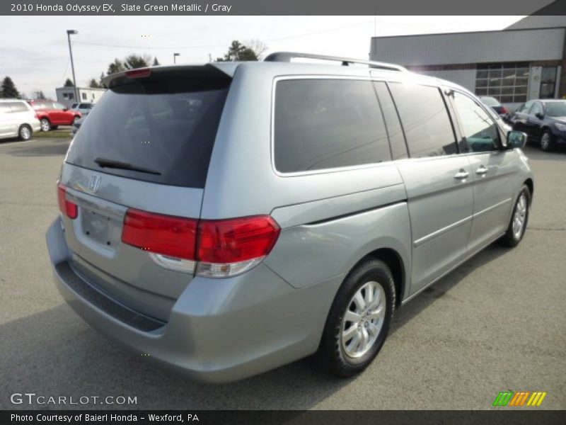 Slate Green Metallic / Gray 2010 Honda Odyssey EX
