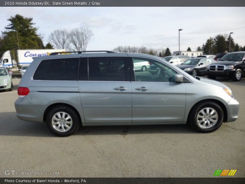 Slate Green Metallic / Gray 2010 Honda Odyssey EX